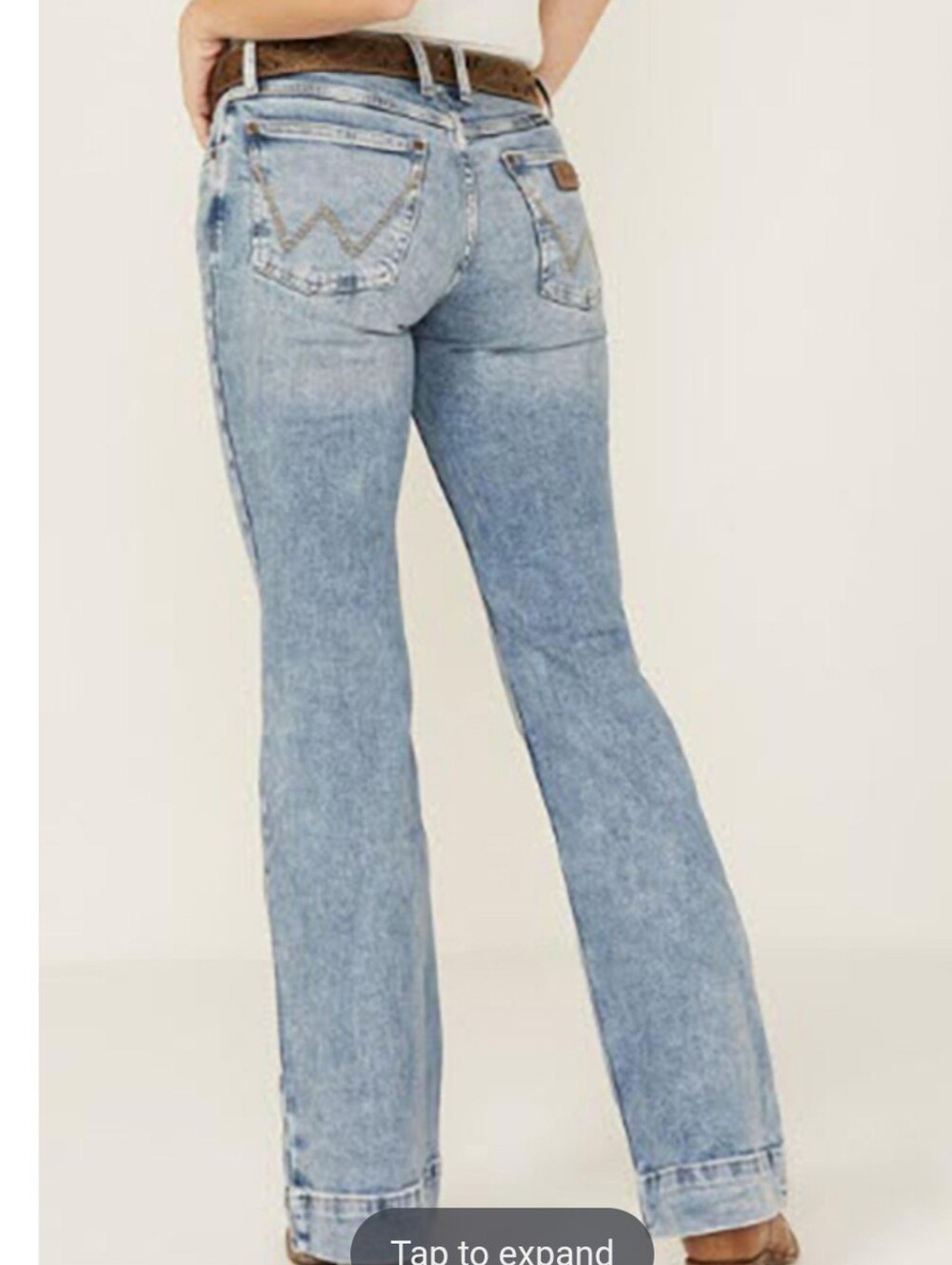 Light Wash Flare Jeans for Women - Classic Wide Leg - Picture 2 of 12